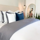 Duvet Cover Reversible 100% Algodón Egipcio Grey