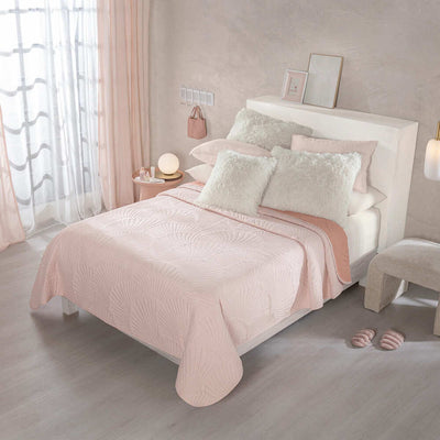 Cubrecama Reversible Sweet Pink