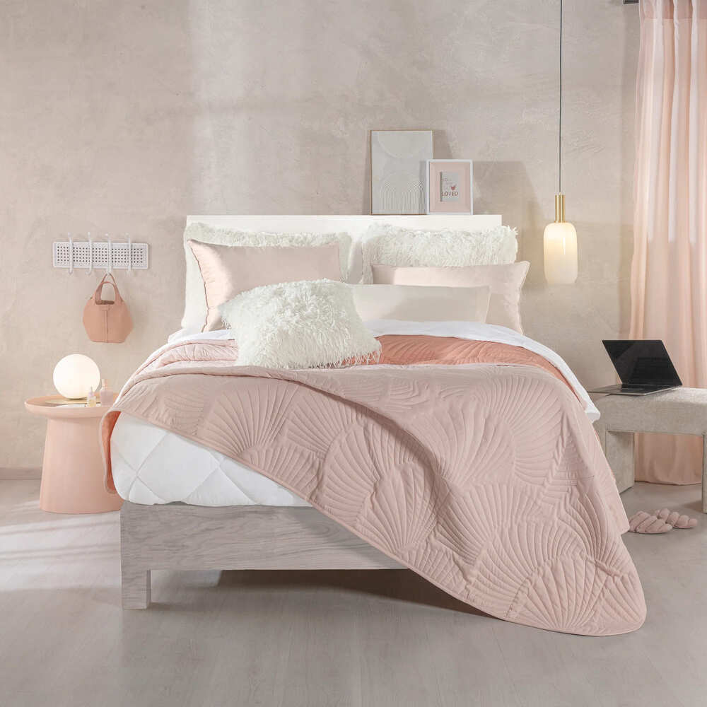 Cubrecama Reversible Sweet Pink