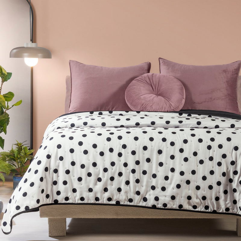 Cubrecama Reversible Polka