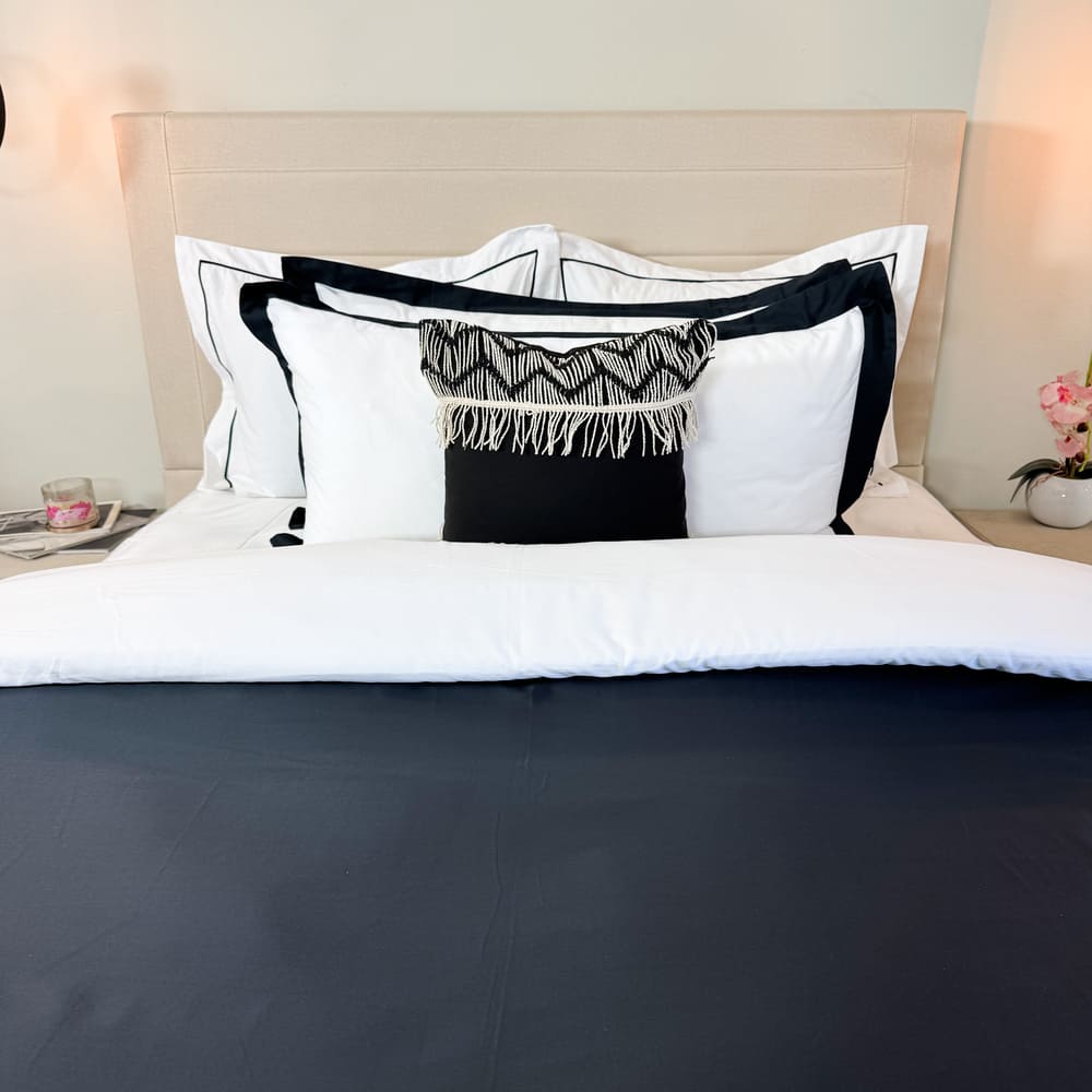 Duvet Cover Reversible 100% Algodón Egipcio Black