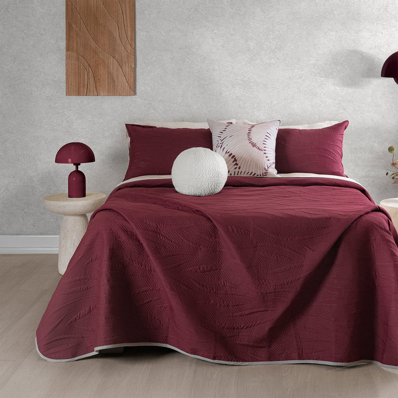 Cubrecama Reversible Merlot