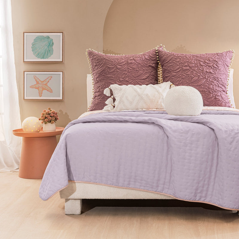 Cubrecama Reversible Coral