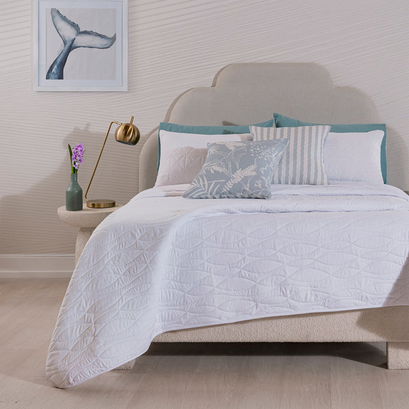 Cubrecama Reversible White
