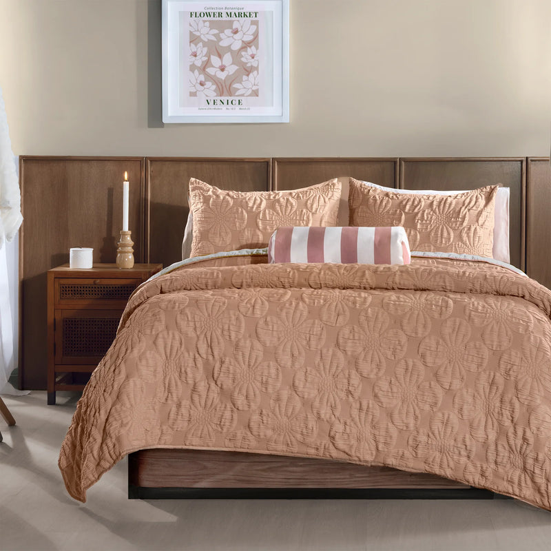 Set de Cubrecama Reversible Copper