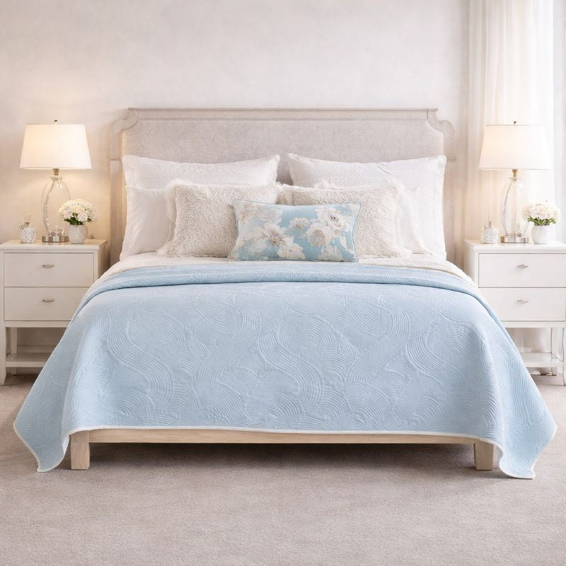 Cubrecama Reversible Blue
