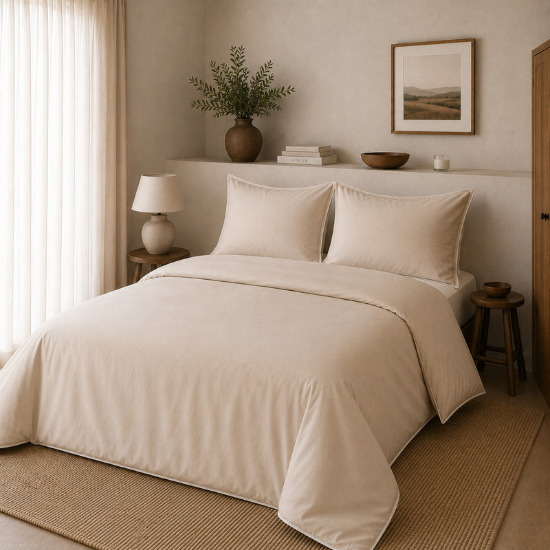 Duvet Cover De Bambú Lyocell Beige