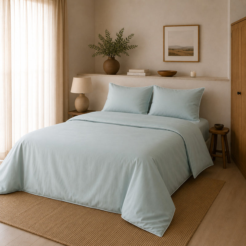Duvet Cover De Bambú Lyocell Light Blue