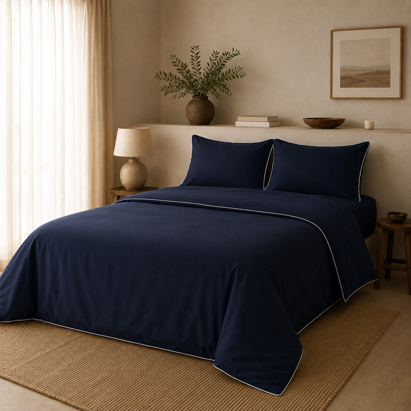Duvet Cover De Bambú Lyocell Navy